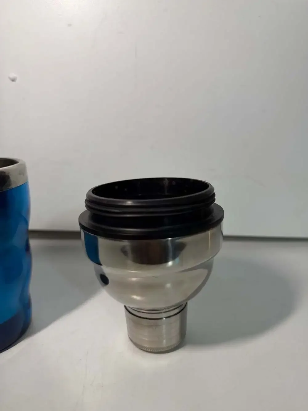 Cocktail Shaker, Blue and Stainless Steel
